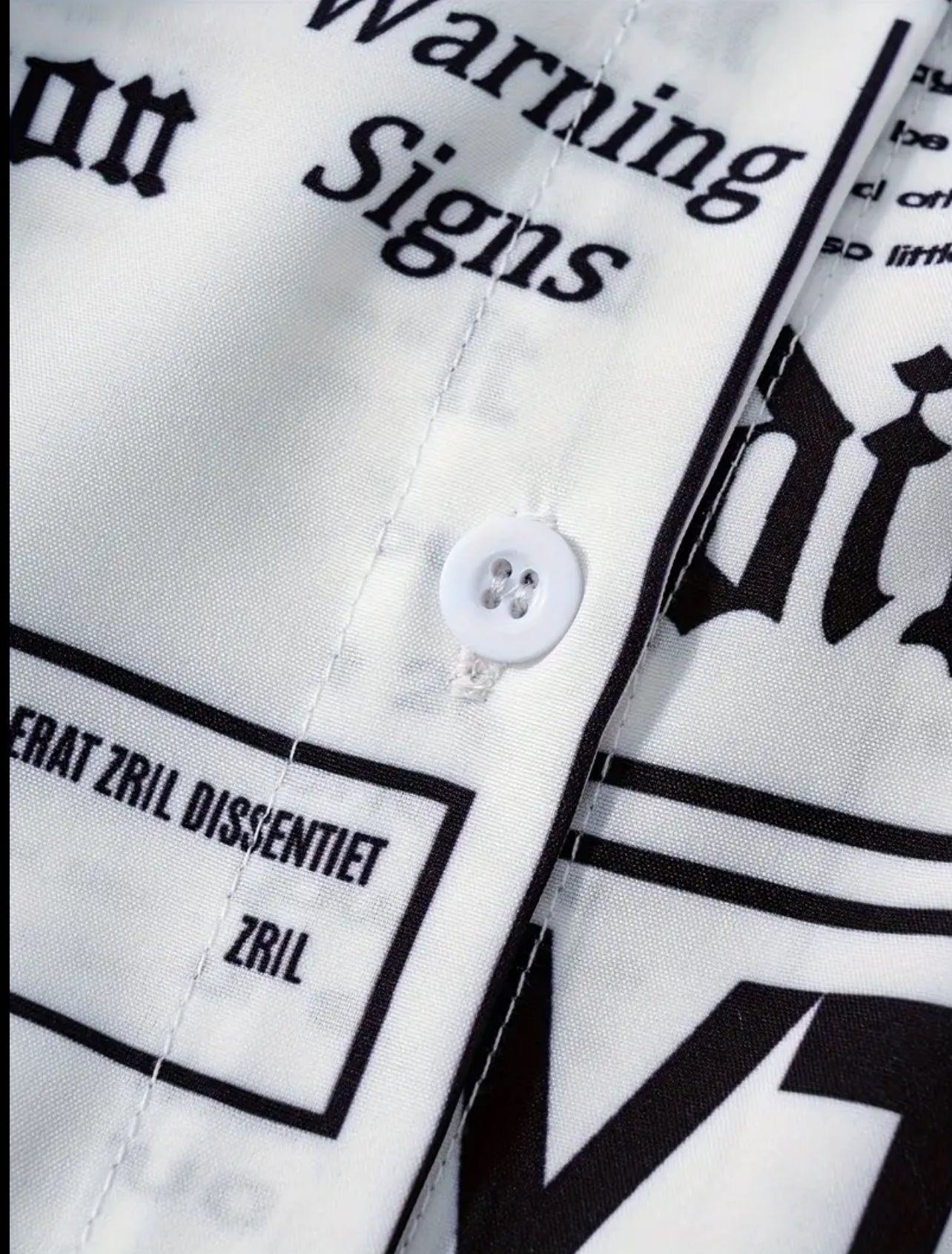 CAMISA LARGA Y AMPLIA NEWSPAPER