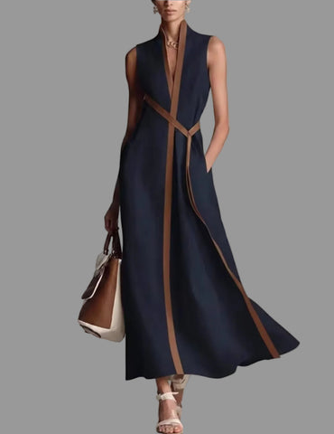 VESTIDO BORDE CONTRASTE SABRINA 5 CLRS