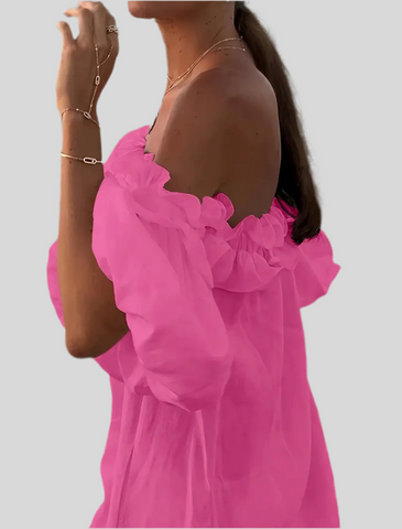 VESTIDO VERANO OPEN SHOULDERS 6 CLRS