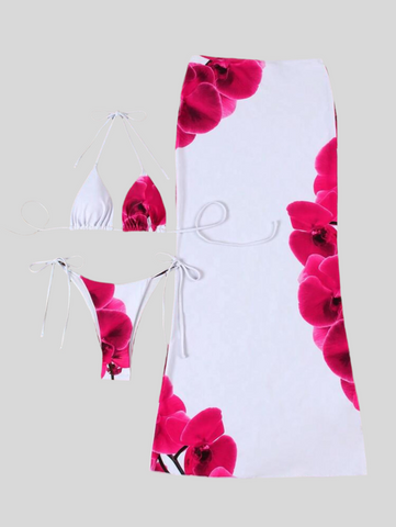 CONJUNTO DE BIKINI Y FALDA LYCRA 5 CLRS