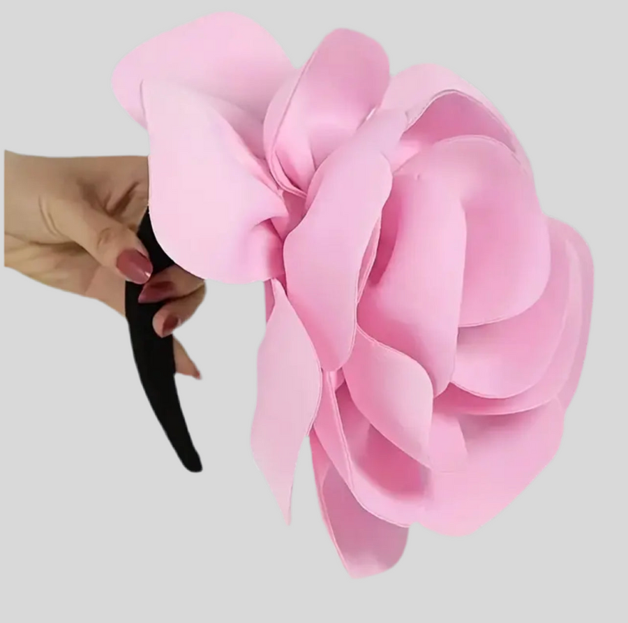 TOCADO DE FLOR CON DIADEMA 7 CLRS