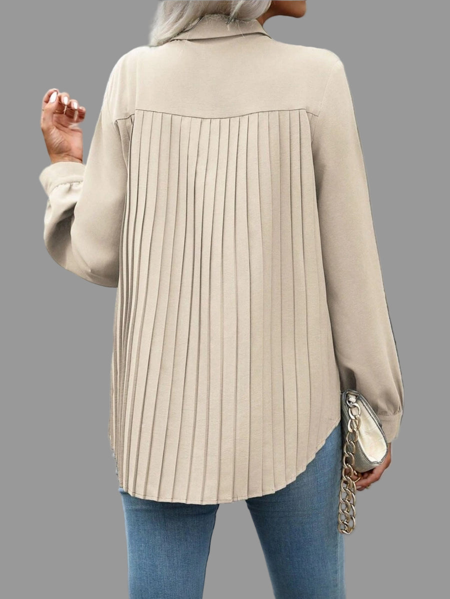 CAMISA AMPLIA CON TRASERO PLISADO 8 CLRS