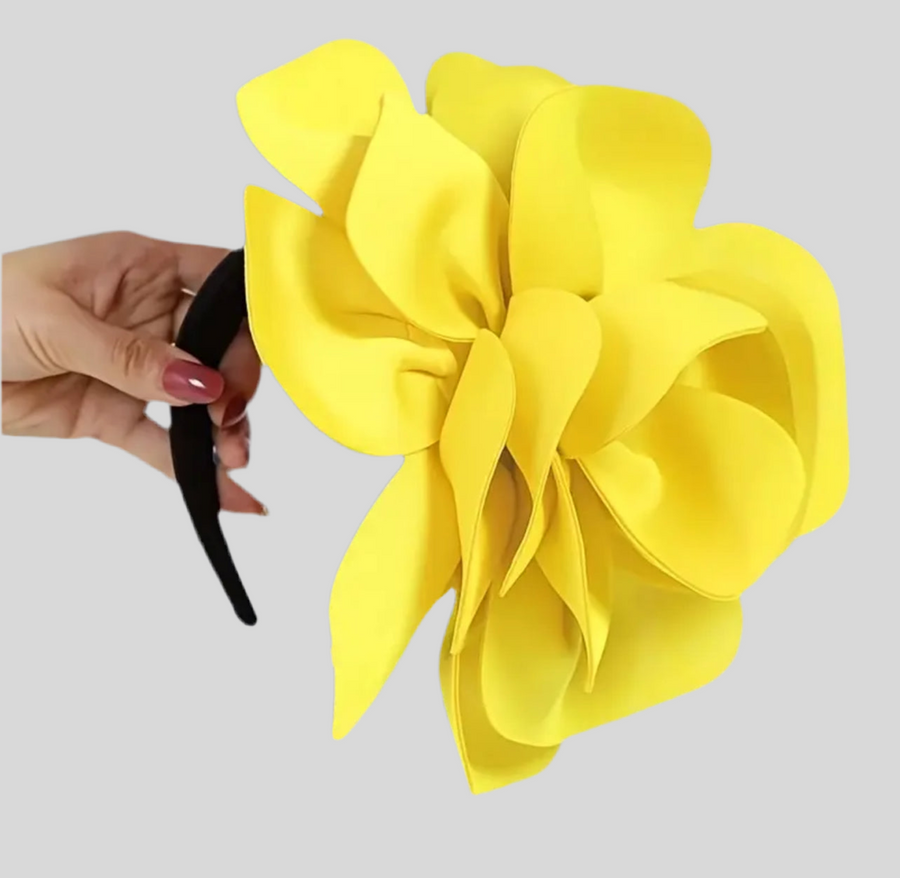 TOCADO DE FLOR CON DIADEMA 7 CLRS