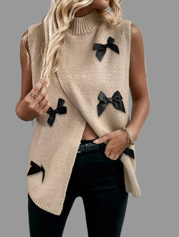 CHALECO DE PUNTO CRUZADO LAZOS 4 CLRS