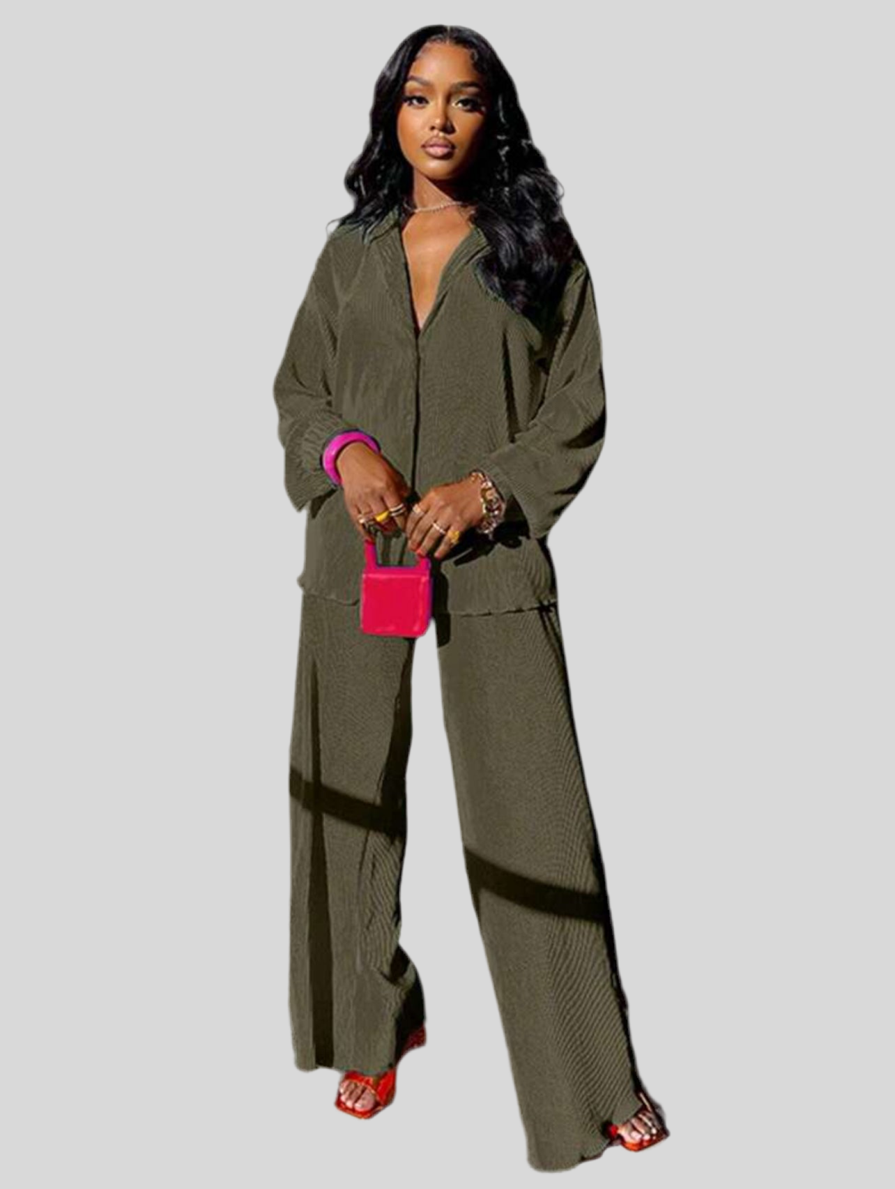 OVERSIZE PLEATED SET 16 CLRS