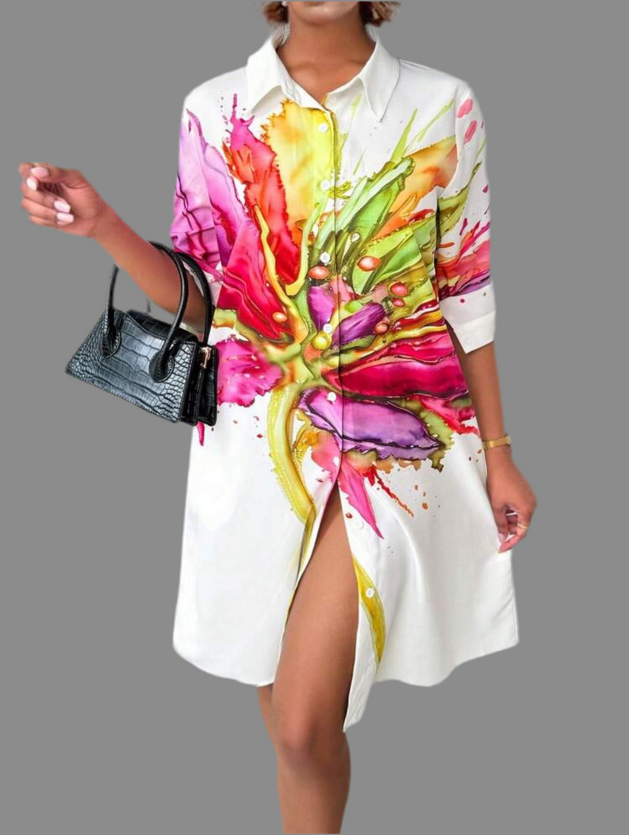VESTIDO CAMISERO AMPLIO 6 CLRS