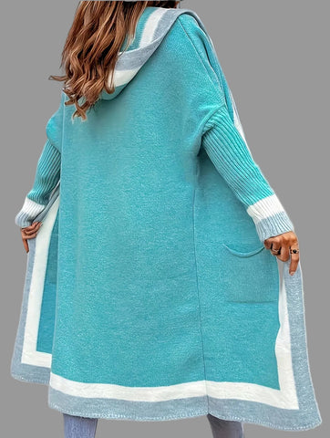 CARDIGAN LARGO CON CAPUCHA 5 CLRS