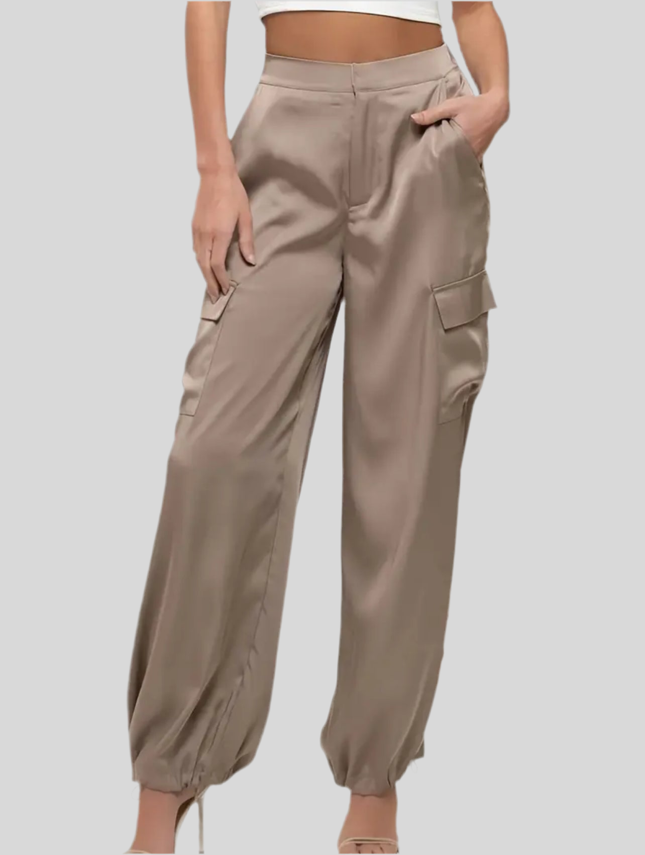 PANTALÓN CARGO SATÉN 7 CLRS