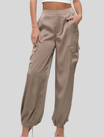 PANTALÓN CARGO SATÉN 7 CLRS