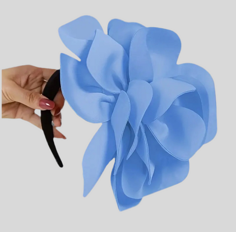TOCADO DE FLOR CON DIADEMA 7 CLRS