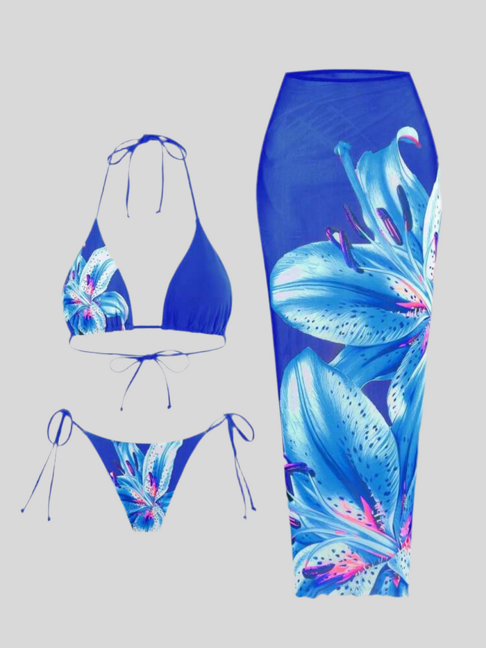 CONJUNTO DE BIKINI Y FALDA NET 16 CLRS