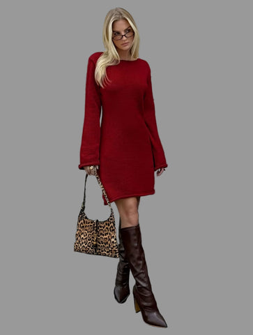 VESTIDO CORTO DE PUNTO A-LINE 3 CLRS