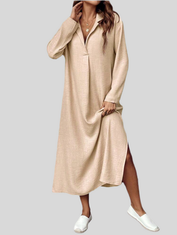 VESTIDO TÚNICA CON ESCOTE 5 CLRS