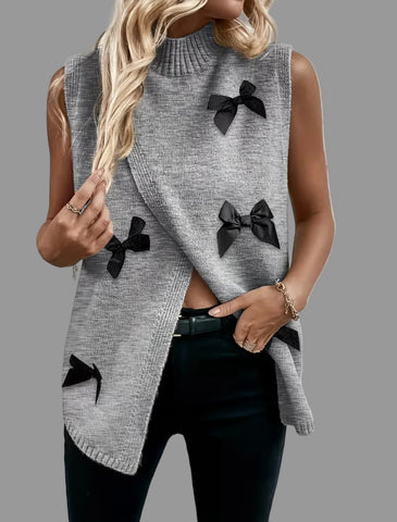 CHALECO DE PUNTO CRUZADO LAZOS 4 CLRS