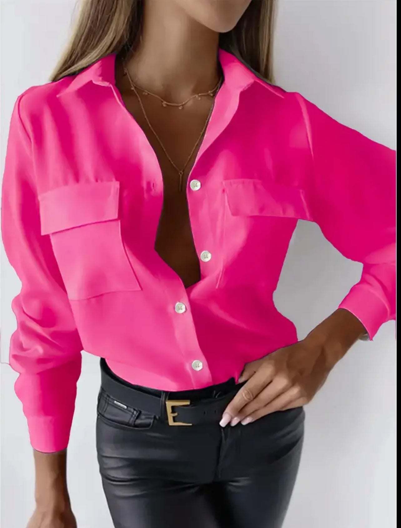 CAMISA CON BOLSILLOS SOLAPA 6 CLRS