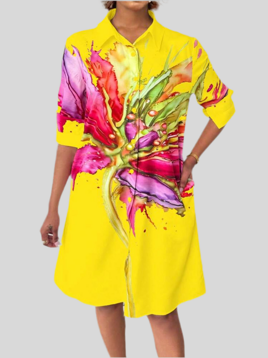 VESTIDO CAMISERO AMPLIO 6 CLRS