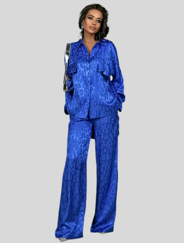 CONJUNTO Y CAMISA SATÉN 2 COLORES