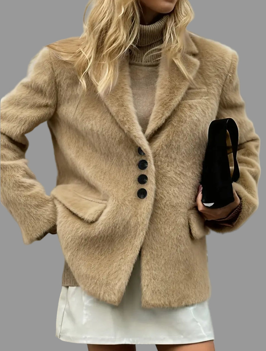 BLAZER DE PELUCHE CON BOLSILLOS 1 CLRS