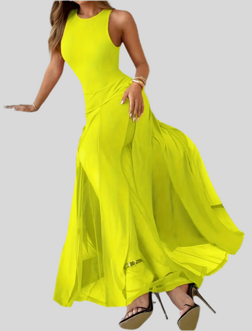VESTIDO CON TRANSPARENCIAS 4 CLRS