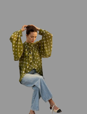 CAMISA LUNARES DE GASA AMPLIAS MANGAS 6 CLRS