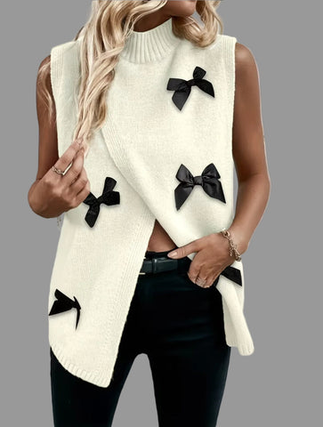 CHALECO DE PUNTO CRUZADO LAZOS 4 CLRS