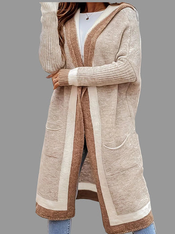 CARDIGAN LARGO CON CAPUCHA 5 CLRS