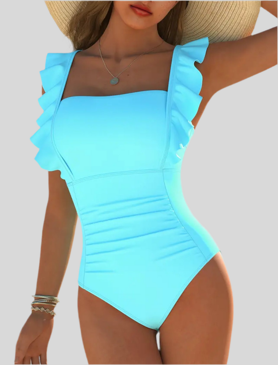 TRAJE DE BAÑO CON VOLANTES 3 CLRS