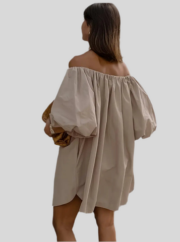 VESTIDO ABULLANADO OPEN SHOULDERS