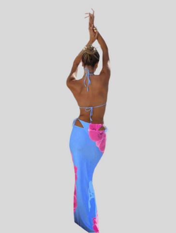 CONJUNTO DE BIKINI Y FALDA LYCRA 5 CLRS