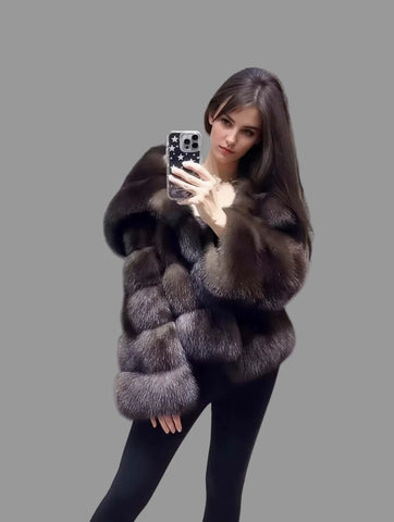 CHAQUETA CORTA FAUX FUR ZORRO