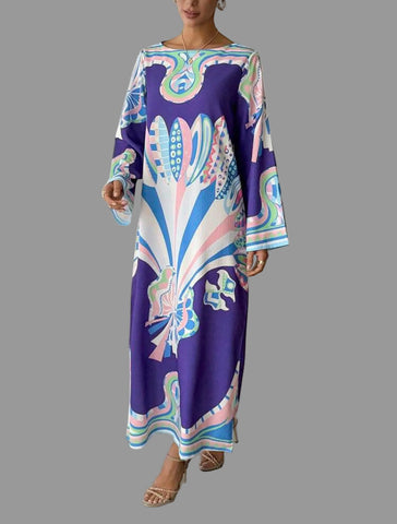 KAFTAN ESTAMPADO MORADOS