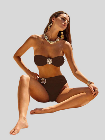 BIKINI BANDEAU CON BRAGA ALTA 4 CLRS