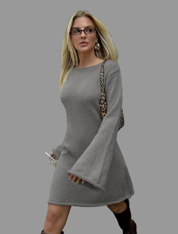 VESTIDO CORTO DE PUNTO A-LINE 3 CLRS