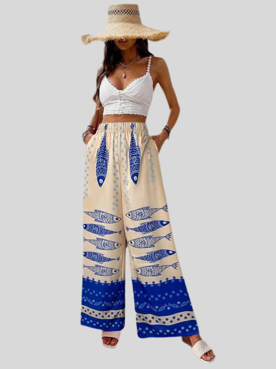 PANTALÓN DE VERANO ESTAMPADO 7 CLRS