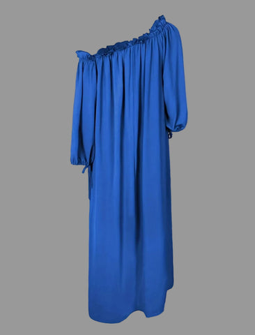 VESTIDO AMPLIO ESCOTE MEJICANO 7 CLRS