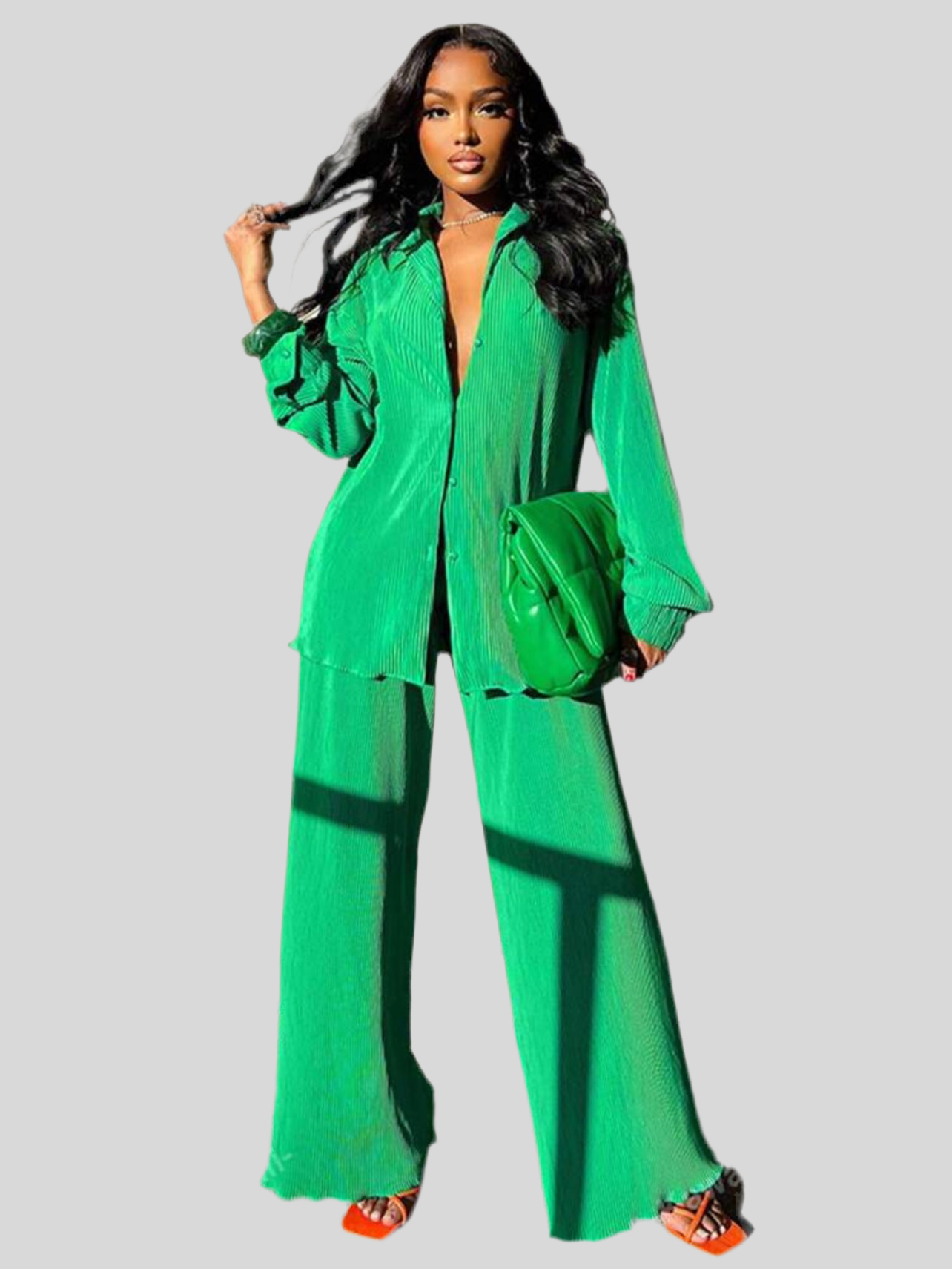 OVERSIZE PLEATED SET 16 CLRS