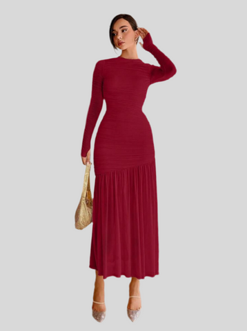 VESTIDO DE TUL DRAPEDO 19 CLRS