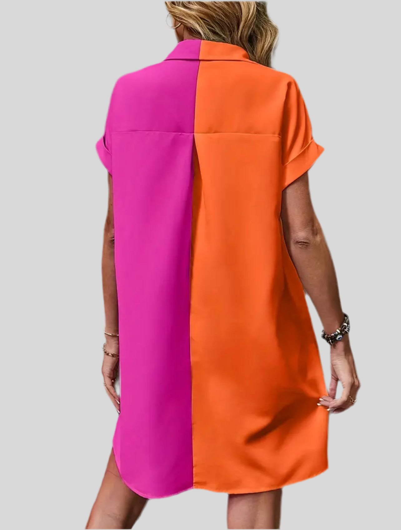 CAMISOLA / VESTIDO CORTO BICOLOR