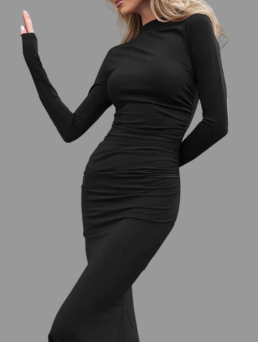 VESTIDO LARGO DE LYCRA SIRENA 6 CLRS