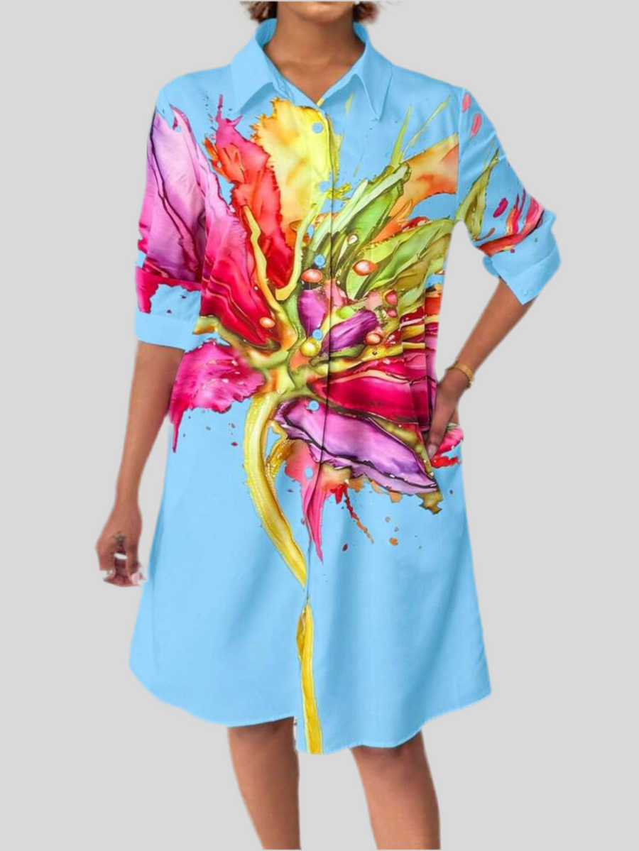 VESTIDO CAMISERO AMPLIO 6 CLRS