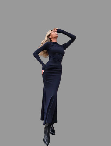 VESTIDO LARGO DE LYCRA SIRENA 6 CLRS