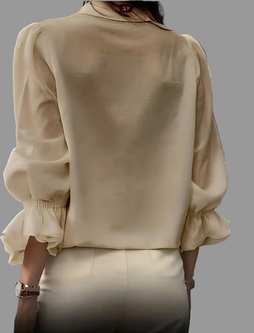 CAMISA TABLEADA CON PUÑOS FRUNCIDOS 8 CLRS