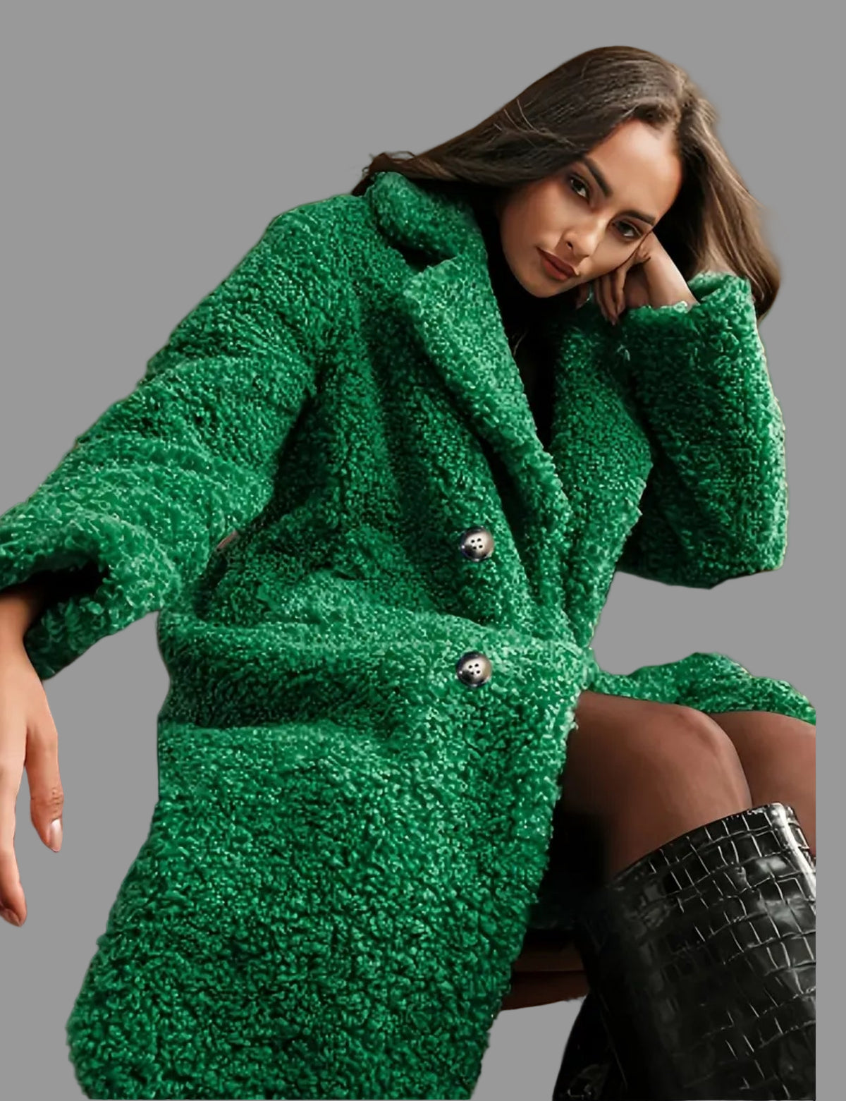 ABRIGO DE PELO RIZADO ECOLÓGICO 5 CLRS