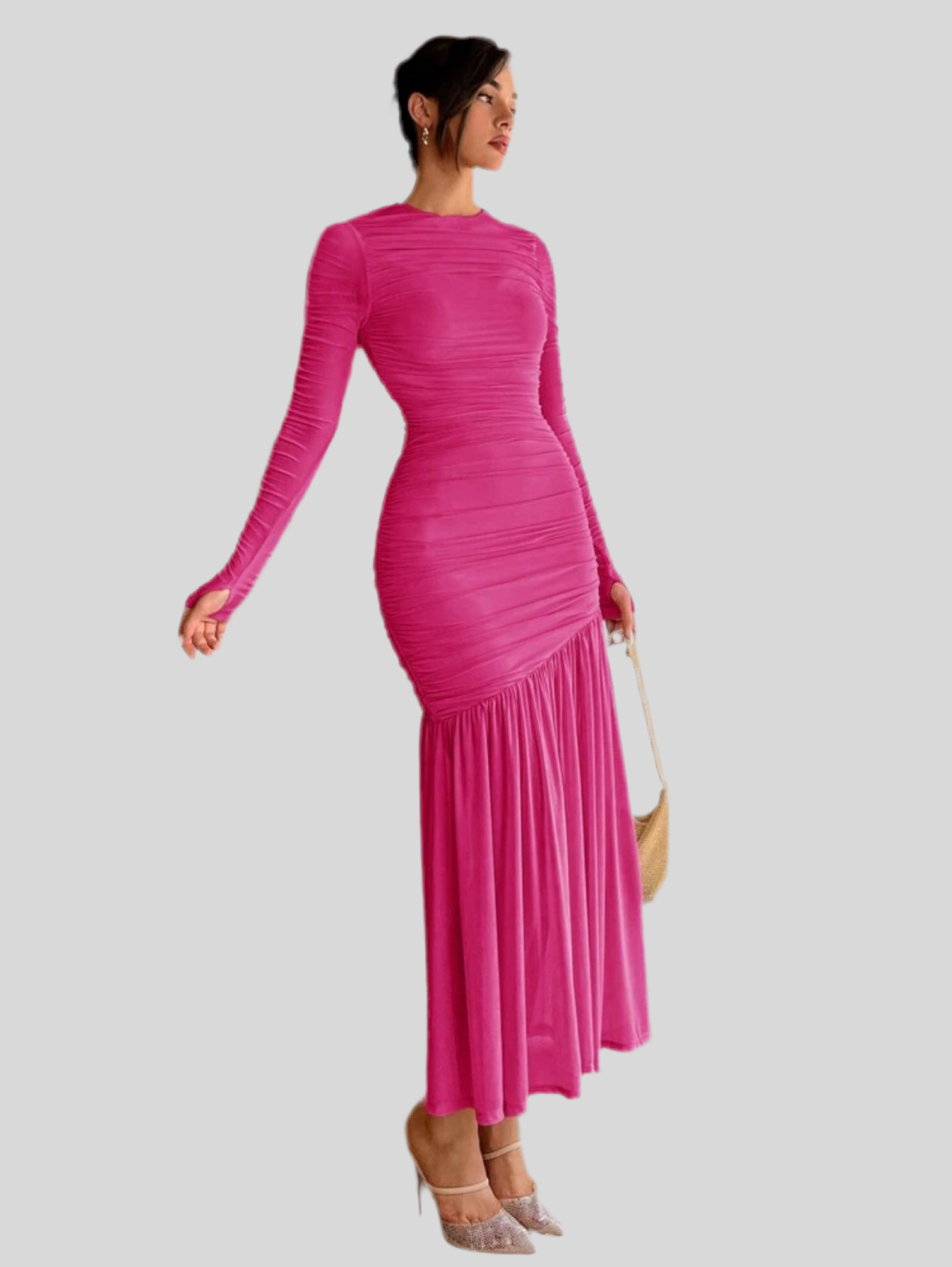 VESTIDO DE TUL DRAPEDO 19 CLRS