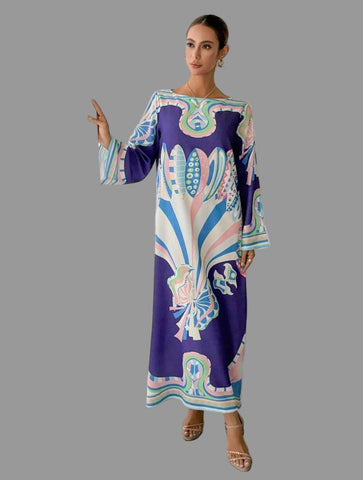 KAFTAN ESTAMPADO MORADOS