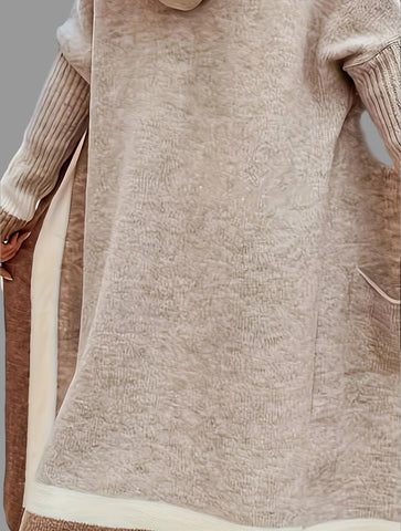 CARDIGAN LARGO CON CAPUCHA 5 CLRS