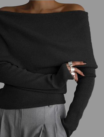 JERSEY ENTALLADO CUELLO AMPLIO  3 CLRS