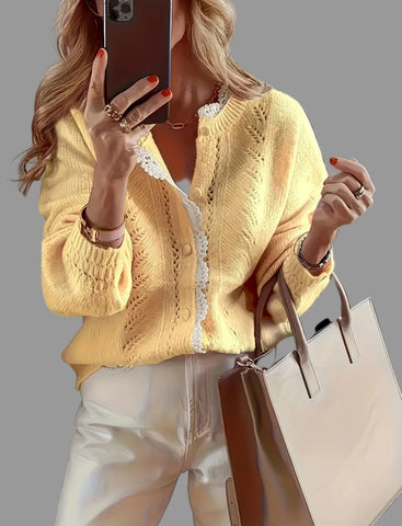 CHAQUETAS DE PUNTO CON BORDE PUNTILLA 5 CLRS