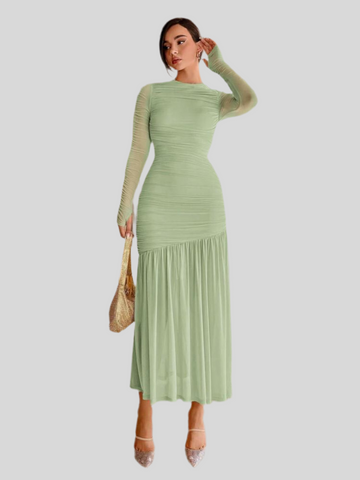 VESTIDO DE TUL DRAPEDO 19 CLRS