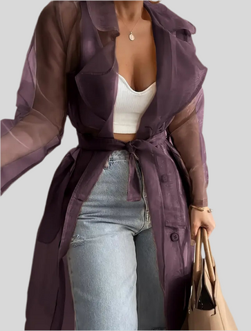 TRENCH DE ORGANZA OVERSIZE 5CLRS